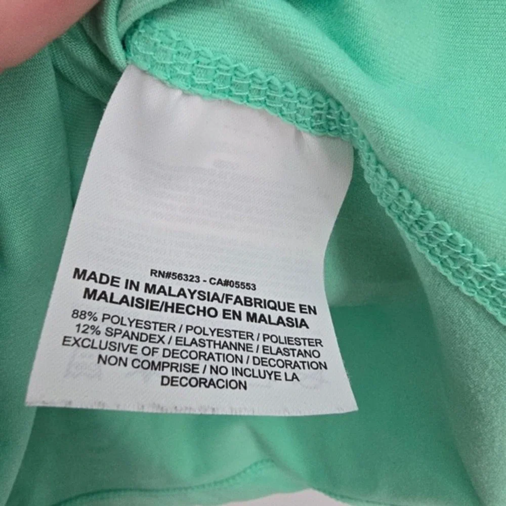 Nike Running Dri-FIT Womens Quarter Zip Pullover Mint Green Large Striped Swoosh - Picture 10 of 13